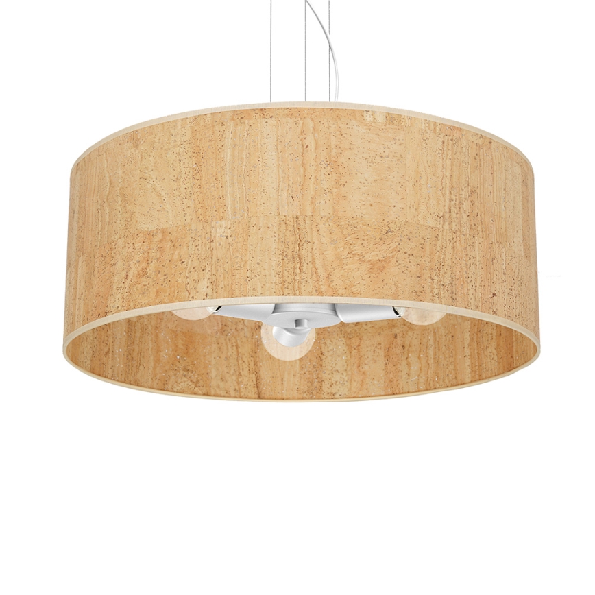 Candelabro suspenso CORK 3xE27/60W/230V