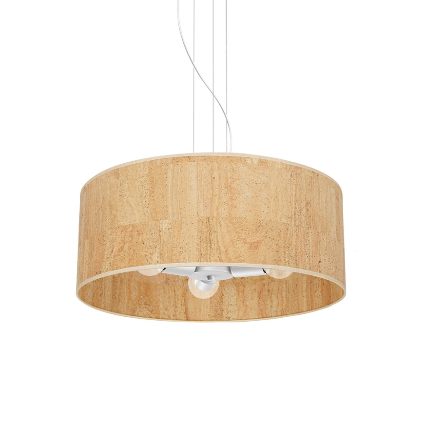 Candelabro suspenso CORK 3xE27/60W/230V