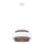Candelabro suspenso CORSA 1xE27/60W/230V branco/castanho