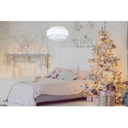 Candelabro suspenso CORSA 1xE27/60W/230V branco