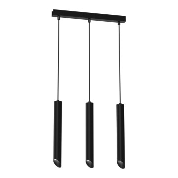 Candelabro suspenso CORTE 3xGU10/8W/230V preto