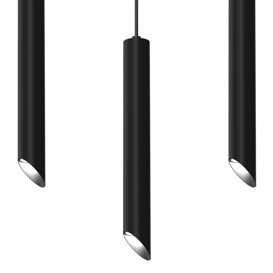 Candelabro suspenso CORTE 3xGU10/8W/230V preto