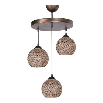Candelabro suspenso CRAYON 3xE27/60W/230V bege