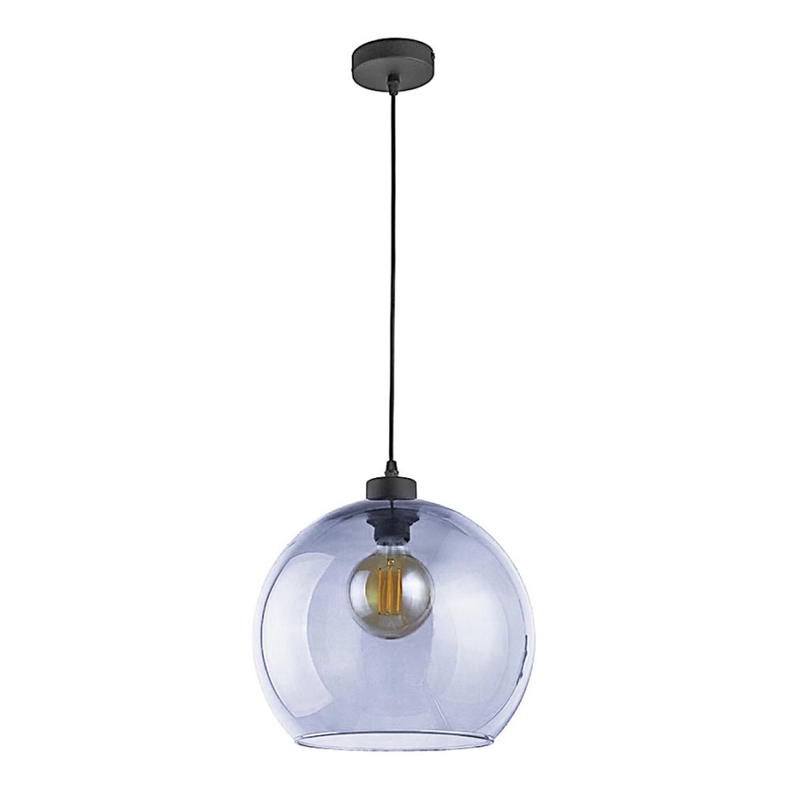 Candelabro suspenso CUBUS 1xE27/60W/230V azul