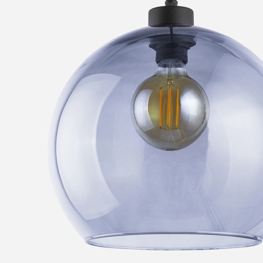 Candelabro suspenso CUBUS 1xE27/60W/230V azul