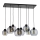 Candelabro suspenso CUBUS 8xE27/60W/230V preto