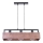Candelabro suspenso DAKOTA 3xE27/60W/230V madeira/preto