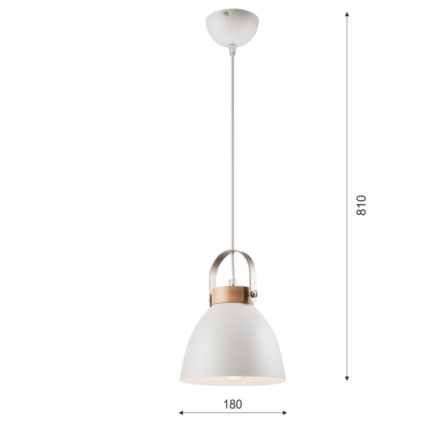 Candelabro suspenso DANIELLE 1xE27/60W/230V faia - FSC certificado