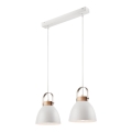 Candelabro suspenso DANIELLE 2xE27/60W/230V faia - FSC certificado