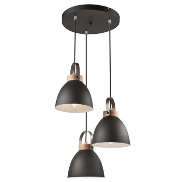 Candelabro suspenso DANIELLE 3xE27/60W/230V faia - FSC certificado