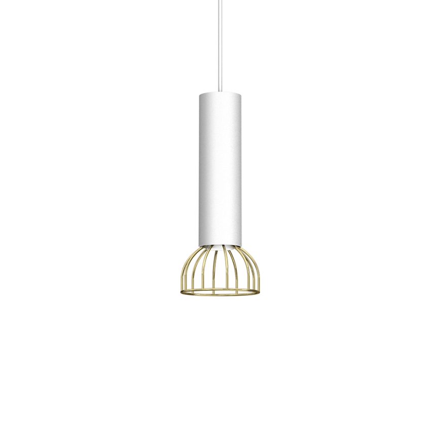 Candelabro suspenso DANTE 1xGU10/25W/230V branco/dourado