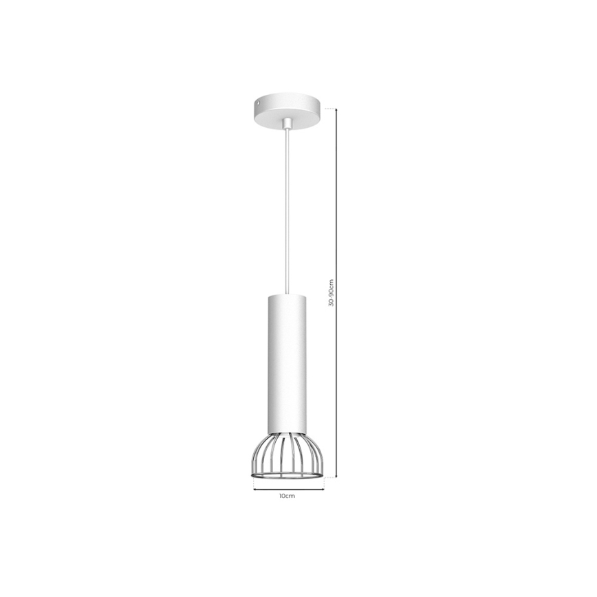 Candelabro suspenso DANTE 1xGU10/25W/230V prateado/cromado brilhante