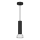 Candelabro suspenso DANTE 1xGU10/25W/230V preto/cromado brilhante