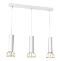 Candelabro suspenso DANTE 3xGU10/25W/230V branco/dourado