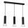 Candelabro suspenso DANTE 3xGU10/25W/230V preto/cromado brilhante
