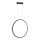Candelabro suspenso de casa de banho LED SATURNO LED/28W/230V IP44 antracite