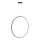 Candelabro suspenso de casa de banho LED SATURNO LED/46W/230V IP44 antracite