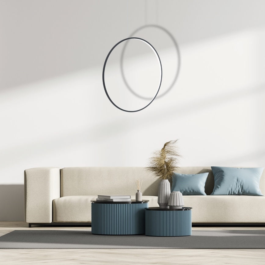 Candelabro suspenso de casa de banho LED SATURNO LED/46W/230V IP44 antracite