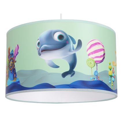 Candelabro suspenso de criança DOLPHIN 1xE27/60W/230V