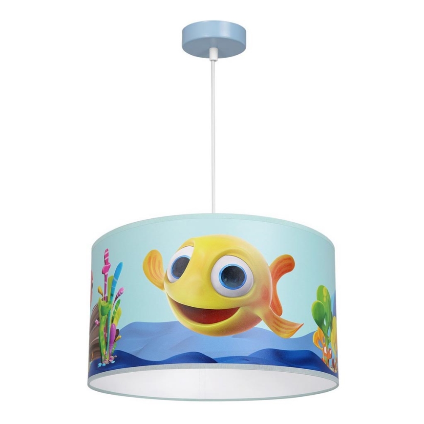 Candelabro suspenso de criança FISH 1xE27/60W/230V