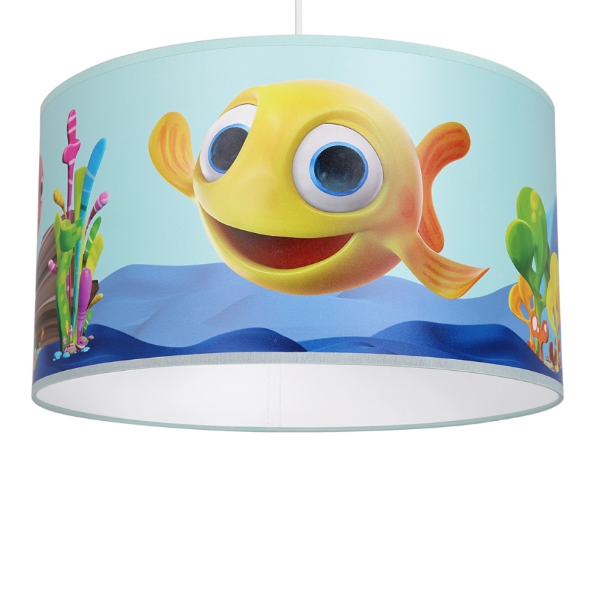 Candelabro suspenso de criança FISH 1xE27/60W/230V