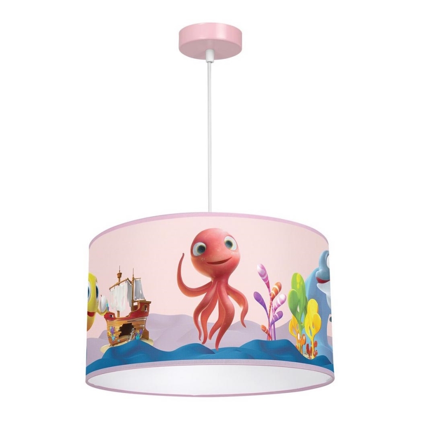 Candelabro suspenso de criança OCTOPUS 1xE27/60W/230V