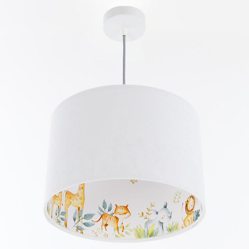 Candelabro suspenso de criança SWEET DREAMS 1xE27/60W/230V diâmetro 30 cm