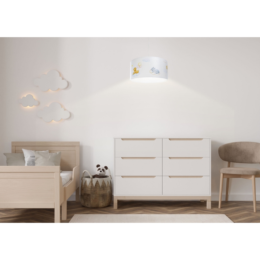 Candelabro suspenso de criança SWEET DREAMS 1xE27/60W/230V diâmetro 30 cm