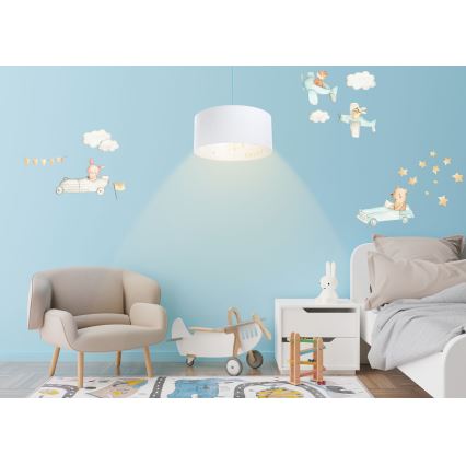 Candelabro suspenso de criança SWEET DREAMS 1xE27/60W/230V diâmetro 30 cm