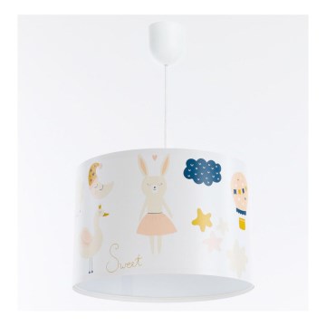 Candelabro suspenso de criança SWEET DREAMS 1xE27/60W/230V diâmetro 30 cm
