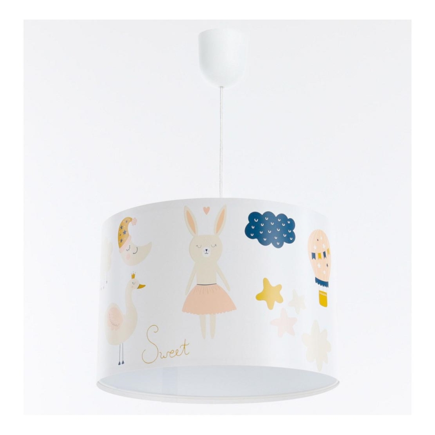 Candelabro suspenso de criança SWEET DREAMS 1xE27/60W/230V diâmetro 30 cm