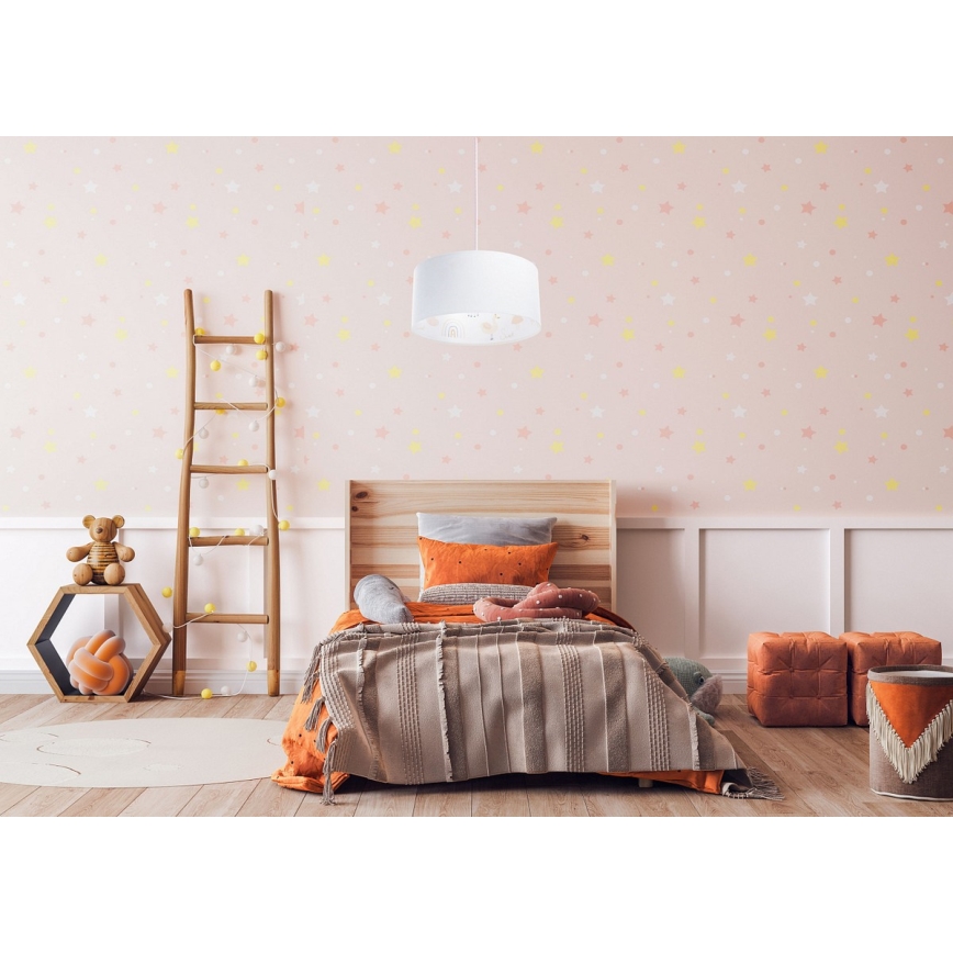 Candelabro suspenso de criança SWEET DREAMS 1xE27/60W/230V diâmetro 30 cm
