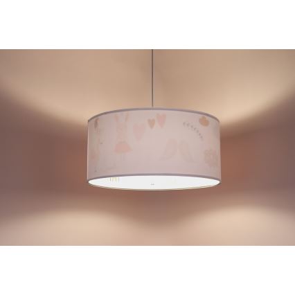 Candelabro suspenso de criança SWEET DREAMS 1xE27/60W/230V diâmetro 30 cm