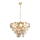 Candelabro Suspenso de Cristal DIANA 6xE14/40W/230V Dourado