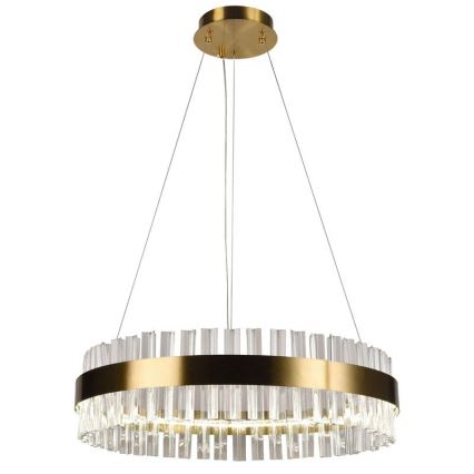 Candelabro suspenso de cristal LED com regulação LED/40W/230V 3000-6500K + controlo remoto