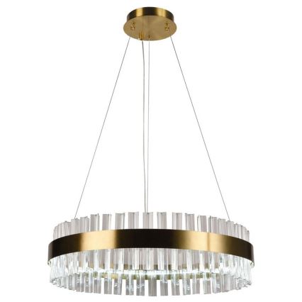 Candelabro suspenso de cristal LED com regulação LED/40W/230V 3000-6500K + controlo remoto
