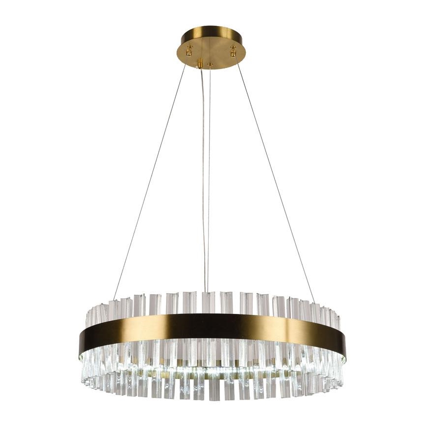 Candelabro suspenso de cristal LED com regulação LED/40W/230V 3000-6500K + controlo remoto