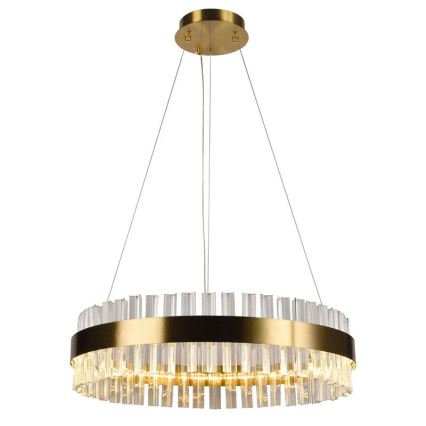 Candelabro suspenso de cristal LED com regulação LED/40W/230V 3000-6500K + controlo remoto