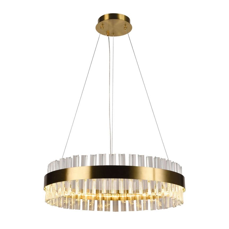 Candelabro suspenso de cristal LED com regulação LED/40W/230V 3000-6500K + controlo remoto