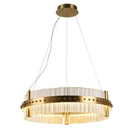 Candelabro suspenso de cristal LED com regulação LED/40W/230V 3000-6500K + controlo remoto