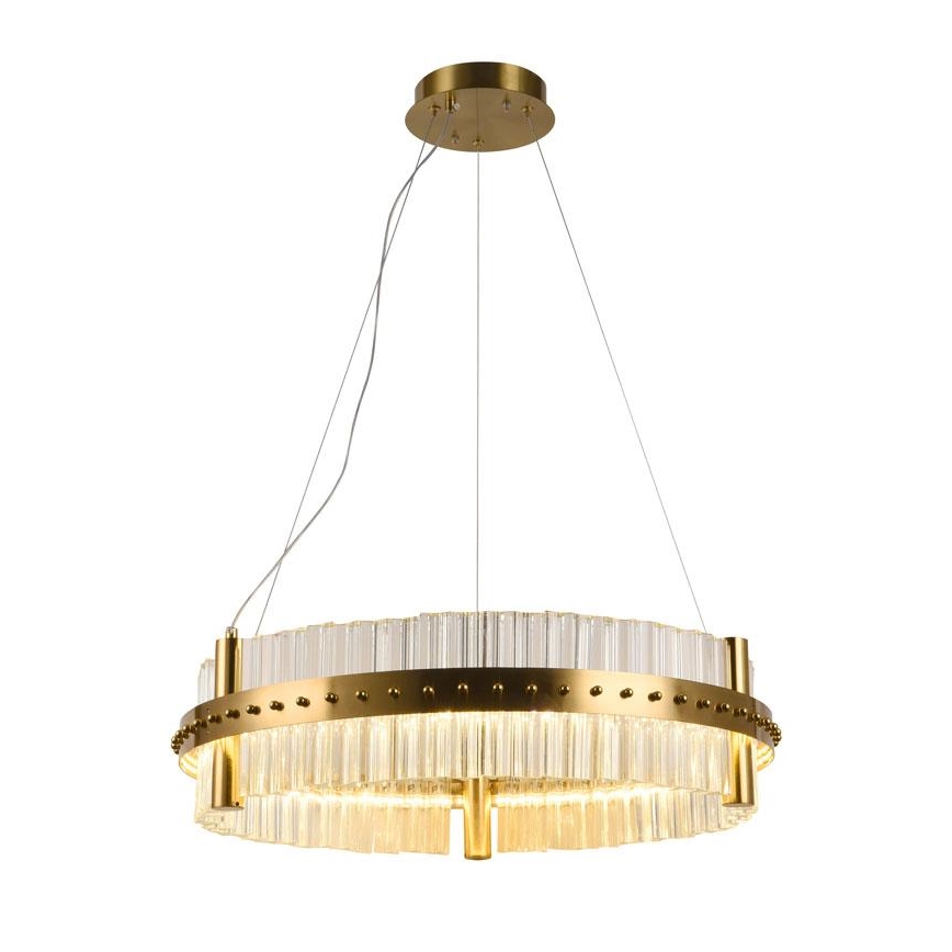 Candelabro suspenso de cristal LED com regulação LED/40W/230V 3000-6500K + controlo remoto