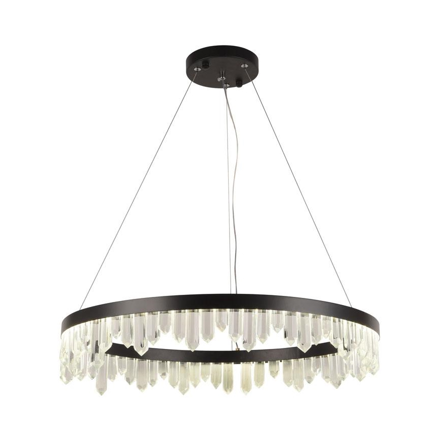 Candelabro suspenso de cristal LED com regulação LED/40W/230V 3000-6500K + controlo remoto