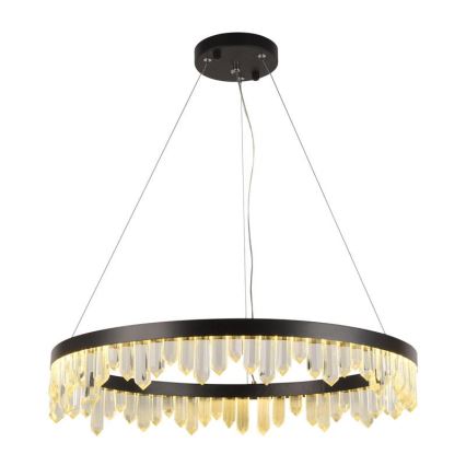 Candelabro suspenso de cristal LED com regulação LED/40W/230V 3000-6500K + controlo remoto