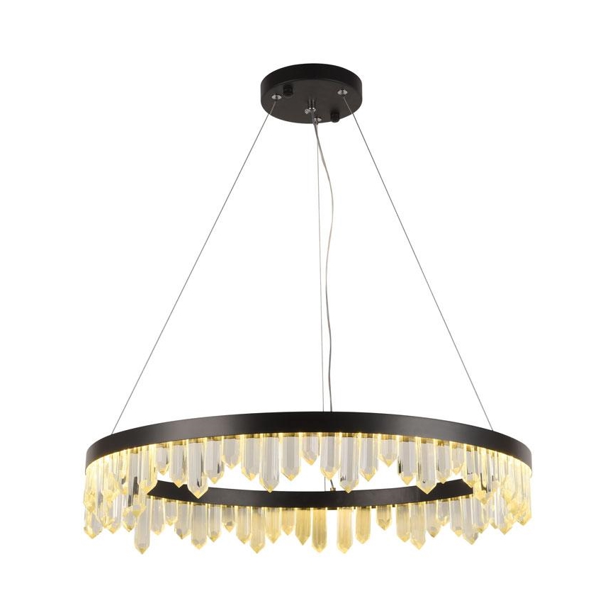 Candelabro suspenso de cristal LED com regulação LED/40W/230V 3000-6500K + controlo remoto