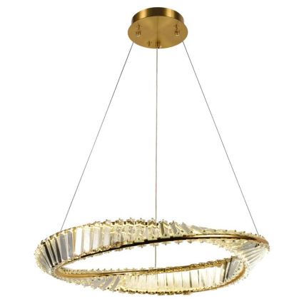 Candelabro suspenso de cristal LED com regulação LED/40W/230V 3000-6500K + controlo remoto
