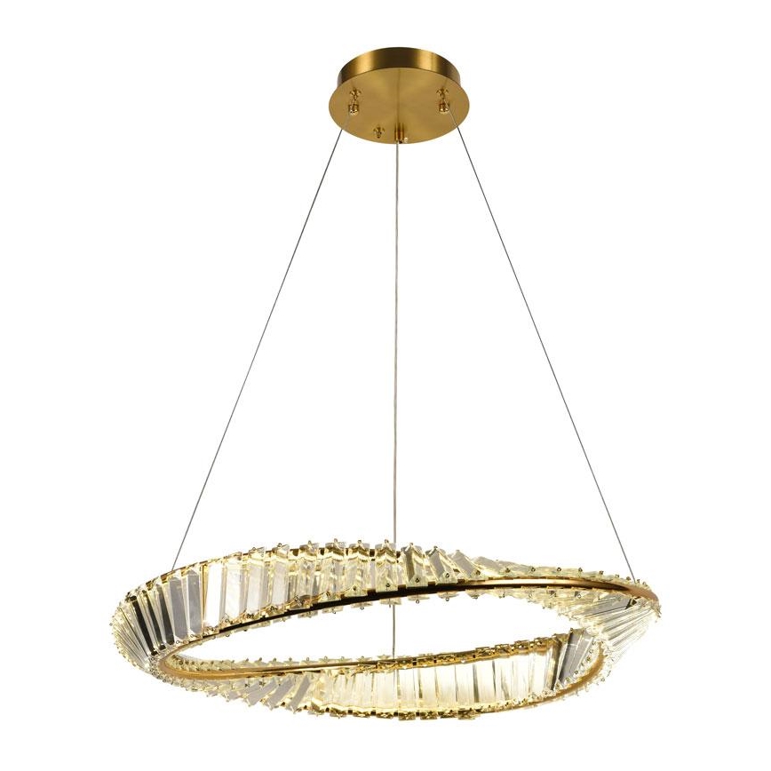 Candelabro suspenso de cristal LED com regulação LED/40W/230V 3000-6500K + controlo remoto