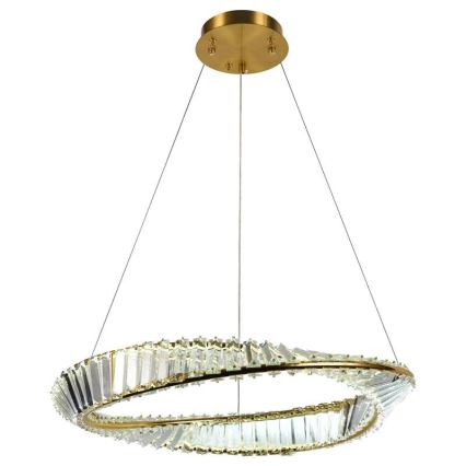 Candelabro suspenso de cristal LED com regulação LED/40W/230V 3000-6500K + controlo remoto