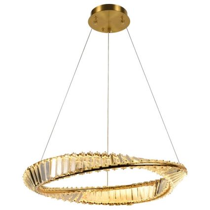 Candelabro suspenso de cristal LED com regulação LED/40W/230V 3000-6500K + controlo remoto