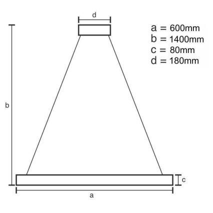Candelabro suspenso de cristal LED com regulação LED/40W/230V 3000-6500K + controlo remoto