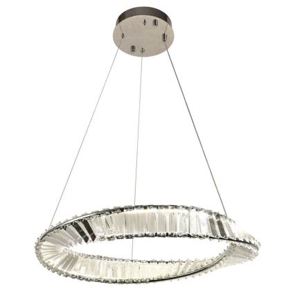Candelabro suspenso de cristal LED com regulação LED/40W/230V 3000-6500K + controlo remoto